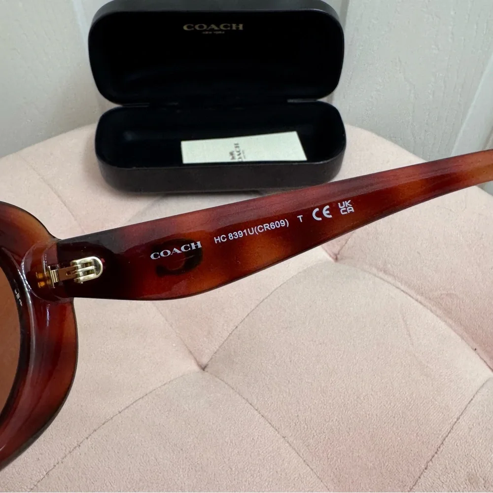 Coach Tabby C Sunglasses in Tortoishell - Picture 5 of 8